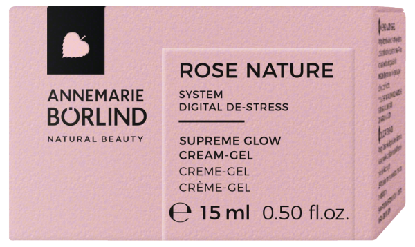 ANNEMARIE BÖRLIND ROSE NATURE SUPREME GLOW CREAM GEL 15ml KENNENLERNGRÖSSE