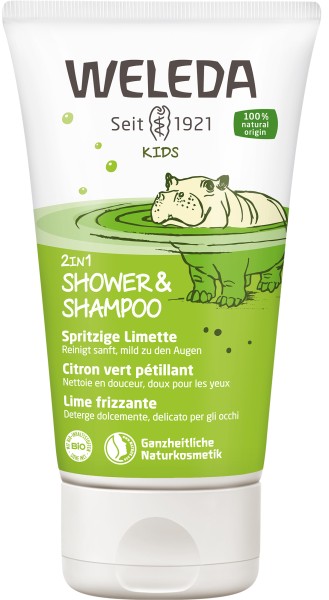 Weleda Kids 2in1 Shower & Shampoo Spritzige Limette 150 ml
