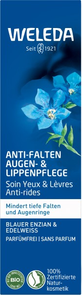 Weleda Blauer Anti-Falten Augen- und Lippenpflege Enzian & Edelweiss 10ml