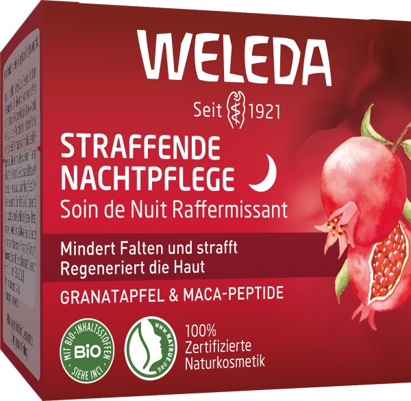 Weleda Straffende Nachtpflege Granatapfel und Maca-Peptide 40 ml
