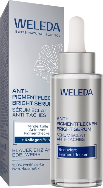 Weleda Anti-Pigmentflecken Bright Serum Blauer Enzian & Edelweiss 30ml