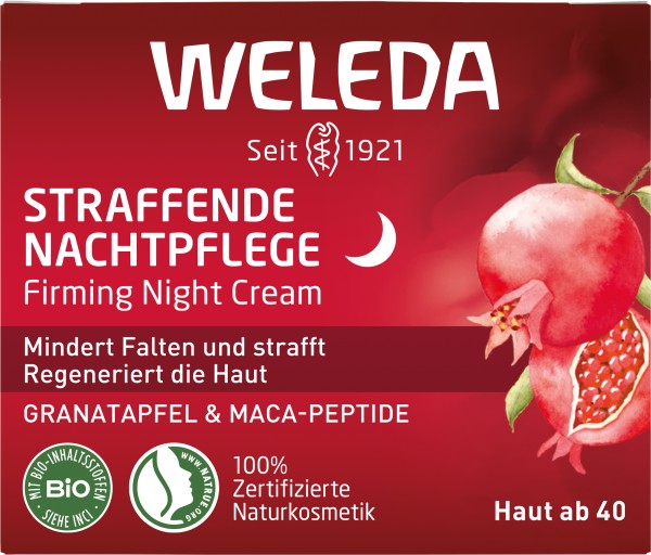 Weleda Straffende Nachtpflege Granatapfel & Maca-Peptide 40 ml