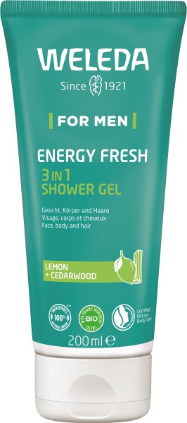 Weleda FOR MEN Energy Fresh 3in1 Shower Gel 200ml