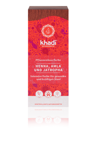 Khadi Pflanzenhaarfarbe Henna, Amla & Jatropha