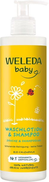 Weleda Calendula Waschlotion & Shampoo 400 ml