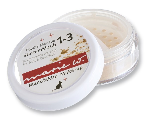marie w. SternenStaub Federleichter Puder mit zart siber und gold schimmernden Pigmenten 2 g