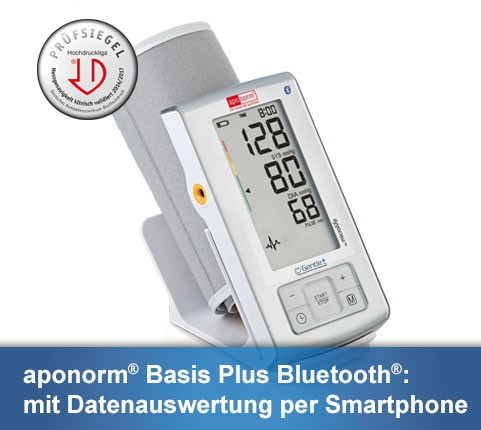 Aponorm Basis Plus Bluetooth Oberarm Blutdruckmessgerät