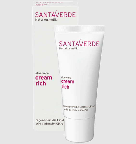 Santaverde Basis Gesichtspflege Aloe Vera Creme Rich 30 ml