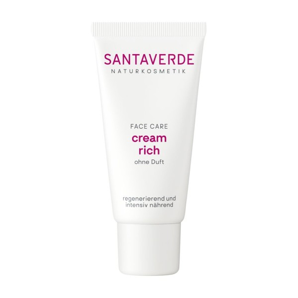 Santaverde FACE CARE cream rich ohne Duft (Gesichtscreme) 30 ml