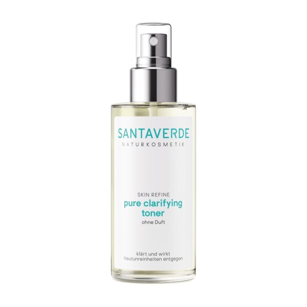 Santaverde SKIN REFINE pure clarifying toner ohne Duft (Klärender Gesichtstoner) 100 ml