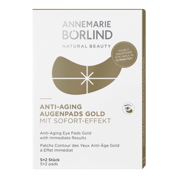 ANNEMARIE BÖRLIND ANTI-AGING AUGENPADS GOLD Vegan mit Sofort-Effekt