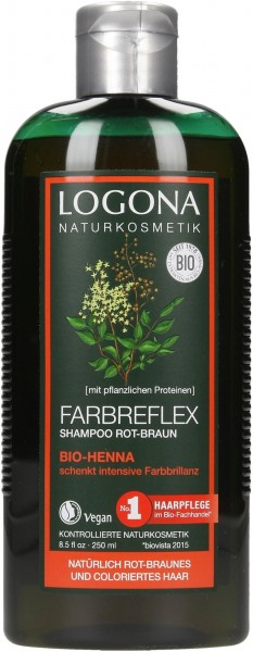 Logona Farbreflex Shampoo Rot-Braun Bio-Henna 250ml