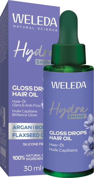 Weleda Hydra Shine Gloss Drops Hair Oil 30 ml